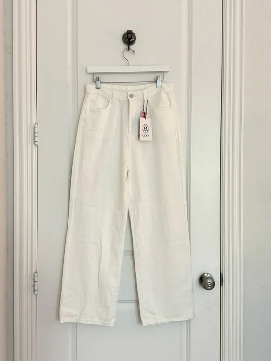 Cider Straight-Leg White High-Rise Jeans - Picture 4 of 7